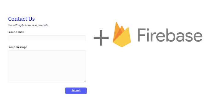 Contact form with firebase